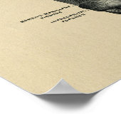 ヒトスカル解剖学1902ヴィンテージプリント ポスター (角)