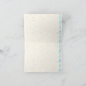 ヒトデおよび水結婚式のサンキューカード サンキューカード (内部)