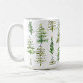 ヒトデで覆われた沿岸の松 コーヒーマグカップ (左)