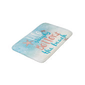 ヒトデとのビーチは人生の方が良い バスマット (アングル)