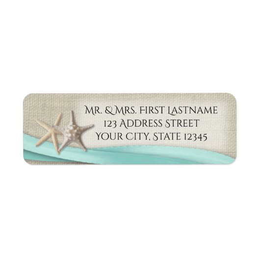 ヒトデとアクアリボン ラベル (正面)