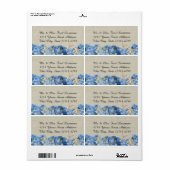 ヒトデとアジサイ ラベル (フルシート)