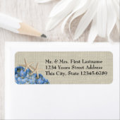 ヒトデとアジサイ ラベル (インサイチュ)