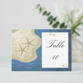 ヒトデとオーシャンテーブル席番号 招待状 (スタンド正面)