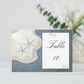 ヒトデとオーシャンテーブル席番号 招待状 (スタンド正面)