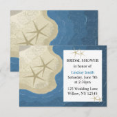 ヒトデとオーシャン ブライダルシャワー 招待状 (正面/裏面)