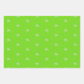 ヒトデとオーナメントビーチクリスマスパターン（の模様が）ある ラッピングペーパーシート (正面2)