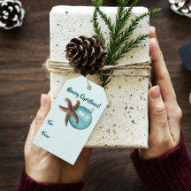 ヒトデとオーナメント熱帯性クリスマスネクタイオン