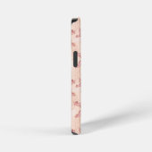 ヒトデとサンゴのピンクのパステル模様 iPhoneケース (右側面)