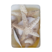 ヒトデとサンドドルはクリーミーな白海岸 バスマット (正面縦)