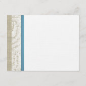 ヒトデとサンドドルブルー海ロマンス エンクロージャーカード (裏面)