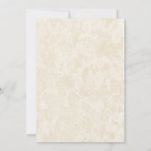 ヒトデとサンドドルベビーシャワー 招待状 (裏面)