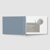 ヒトデとサンドドル – ビーチ結婚式 ゲストブック (全面)