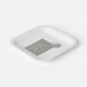 ヒトデとサンドドル – ビーチ結婚式 ペーパープレート (傾斜あり)