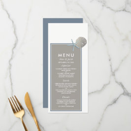 ヒトデとサンドドル – ビーチ結婚式 メニュー