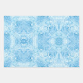 ヒトデとシーウズブルー海砂浜の水色 ラッピングペーパーシート (正面2)