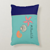 ヒトデとシーセル海ビーチライフ アクセントクッション (正面(垂直))