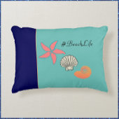 ヒトデとシーセル海ビーチライフ アクセントクッション