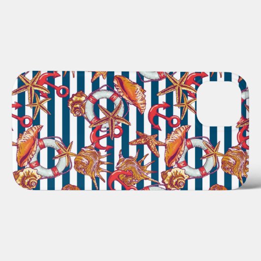 ヒトデとストライプヒトデ Case-Mate iPhoneケース (裏面 (横))