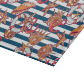 ヒトデとストライプ カッティングボード (角)