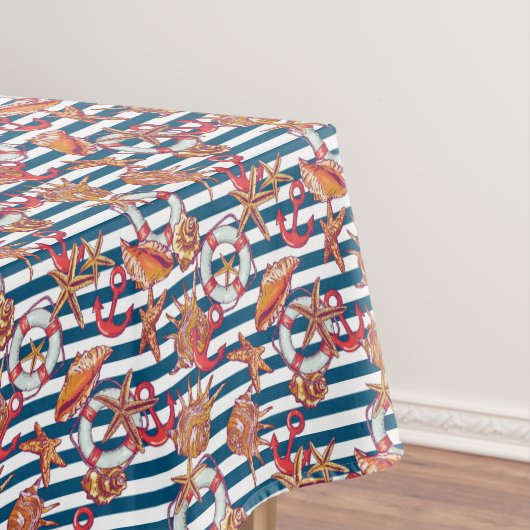 ヒトデとストライプ テーブルクロス (インサイチュ)