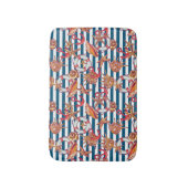 ヒトデとストライプ バスマット (正面縦)