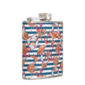 ヒトデとストライプ フラスク (右)