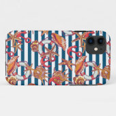 ヒトデとストライプ Case-Mate iPhoneケース (裏面(横))