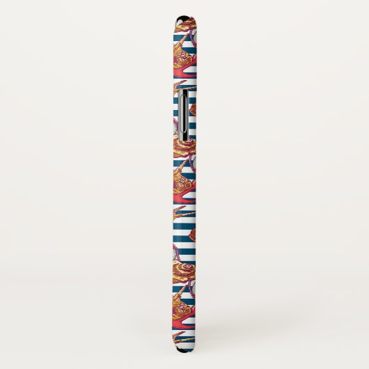 ヒトデとストライプ Case-Mate iPhoneケース (裏面/右)