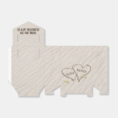 ヒトデとビーチのハート（名前） フェイバーボックス (折り畳みなし)