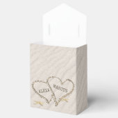 ヒトデとビーチのハート（名前） フェイバーボックス (オープン)