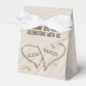 ヒトデとビーチのハート（名前） フェイバーボックス (正面サイド)