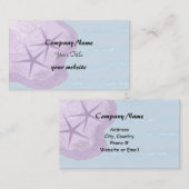 ヒトデとビーチテーマ 名刺 (正面/裏面)