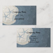 ヒトデとビーチテーマ 名刺 (正面/裏面)