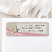 ヒトデとピンクリボン ラベル (インサイチュ)