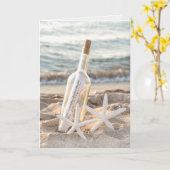 ヒトデとボトル60周年記念カード カード (黄色い花)