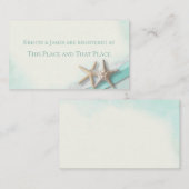 ヒトデとリボンのレジストリー情報 名刺 (正面/裏面)