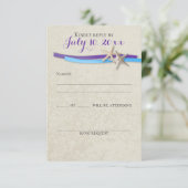 ヒトデとリボンDパープルブルービーチ反応 出欠カード (スタンド正面)