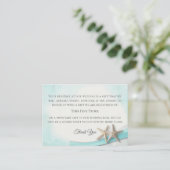 ヒトデとレースのヴィンテージビーチの願い エンクロージャーカード (スタンド正面)