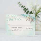 ヒトデとレースヴィンテージビーチ応答カード 出欠カード (スタンド正面)