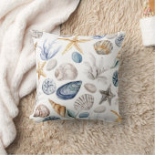 ヒトデと海の夏 クッション (ブランケット)