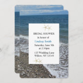 ヒトデと海ブライダルシャワー 招待状 (正面/裏面)