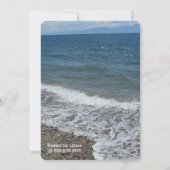 ヒトデと海ブライダルシャワー 招待状 (裏面)