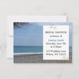 ヒトデと海ブライダルシャワー 招待状