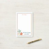 ヒトデと海殻 ポストイット (デスク上)