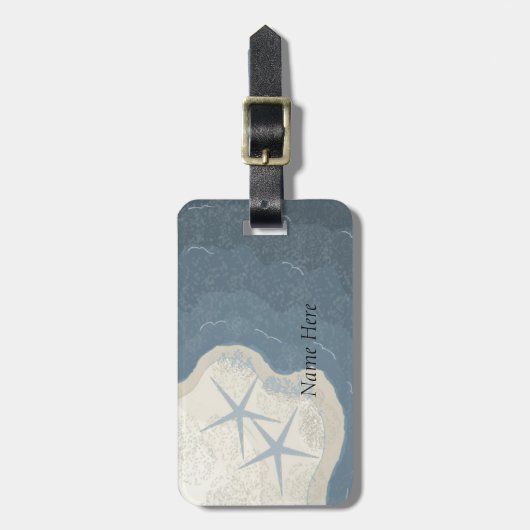 ヒトデと海 ラゲッジタグ (正面縦)