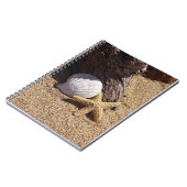 ヒトデと砂のスパイラルフォトノートブック ノートブック (左側)