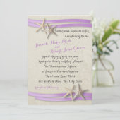 ヒトデと紫のリボン 招待状 (スタンド正面)