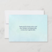 ヒトデと貝のビーチありがとう サンキューカード (裏面)