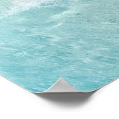 ヒトデと貝殻のトロピカルビーチ ブライダルシャワー ポスター (角)